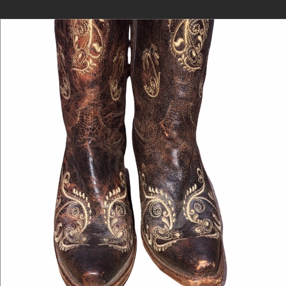 Circle G by Corral leather dragonfly cowboy boots